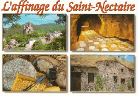 SAINT-NECTAIRE ('Puy de Dme)  Caves d'affinage de la ferme BELLONTE  FARGES.